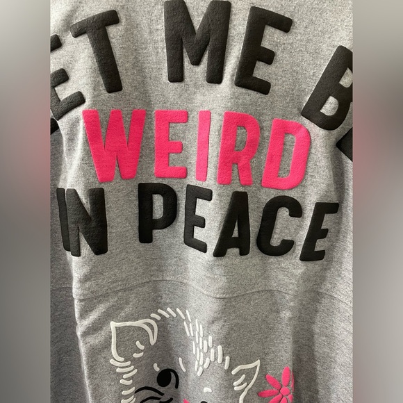 Spirit Jersey NWT “Let Me Be Weird In Peace” Unisex Long Sleeve Sz L $80 Retail - Picture 11 of 13